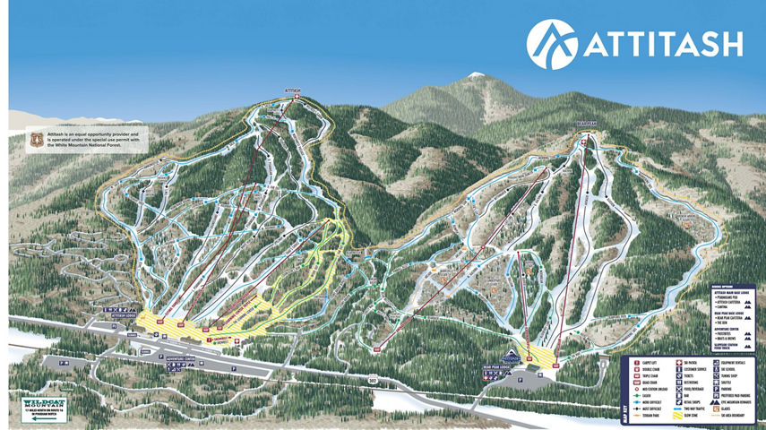Attitash Winter 2025-2026 Trail Map