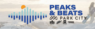 2025 Park City Peaks & Beats Event Header
