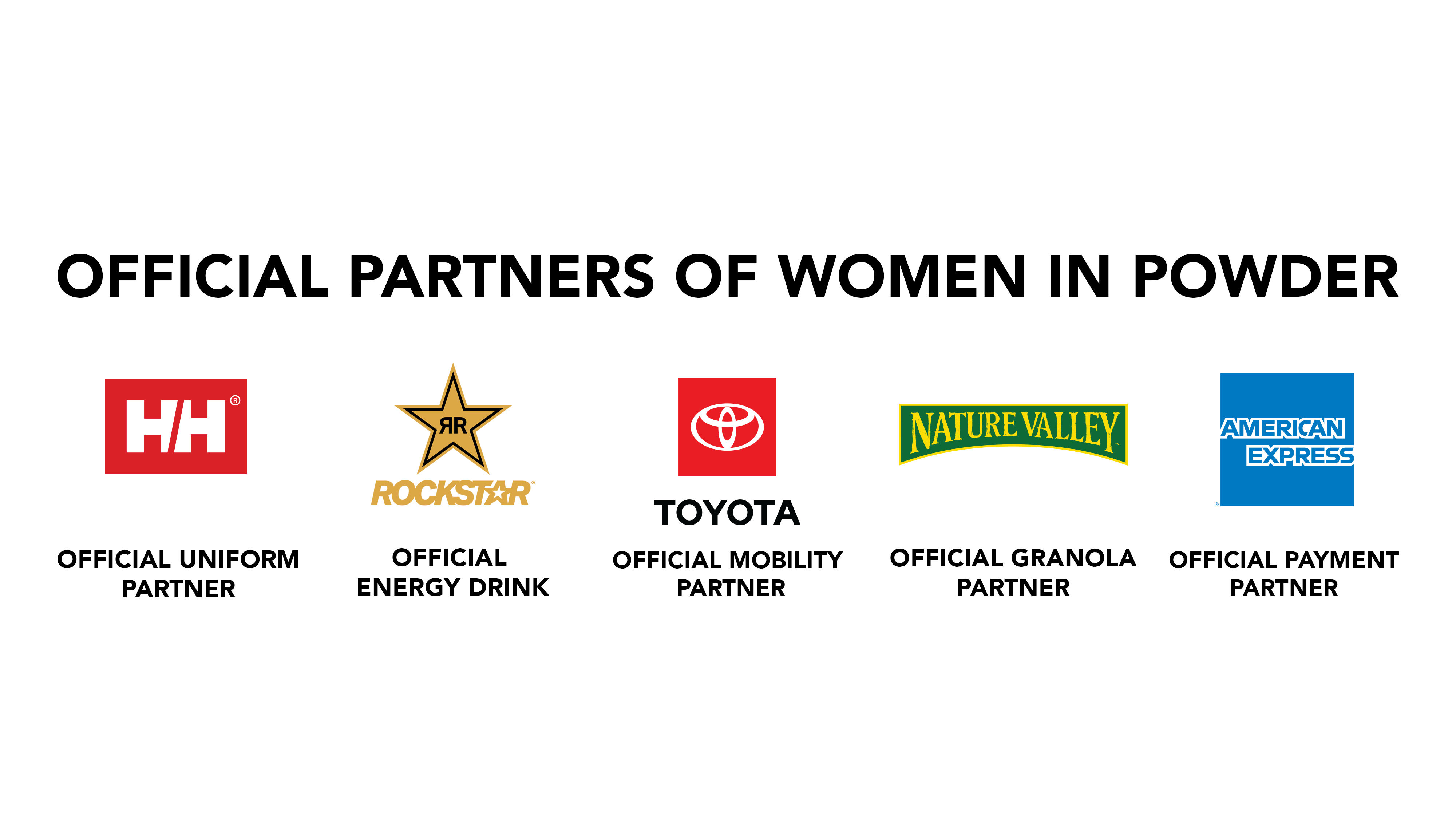 2025 Women In Powder and Strategic Alliance Partners Logo