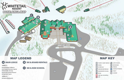 Whitetail Resort Base Area 2025-2026 Map
