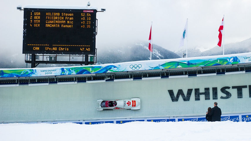 Bobsledding at Whistler