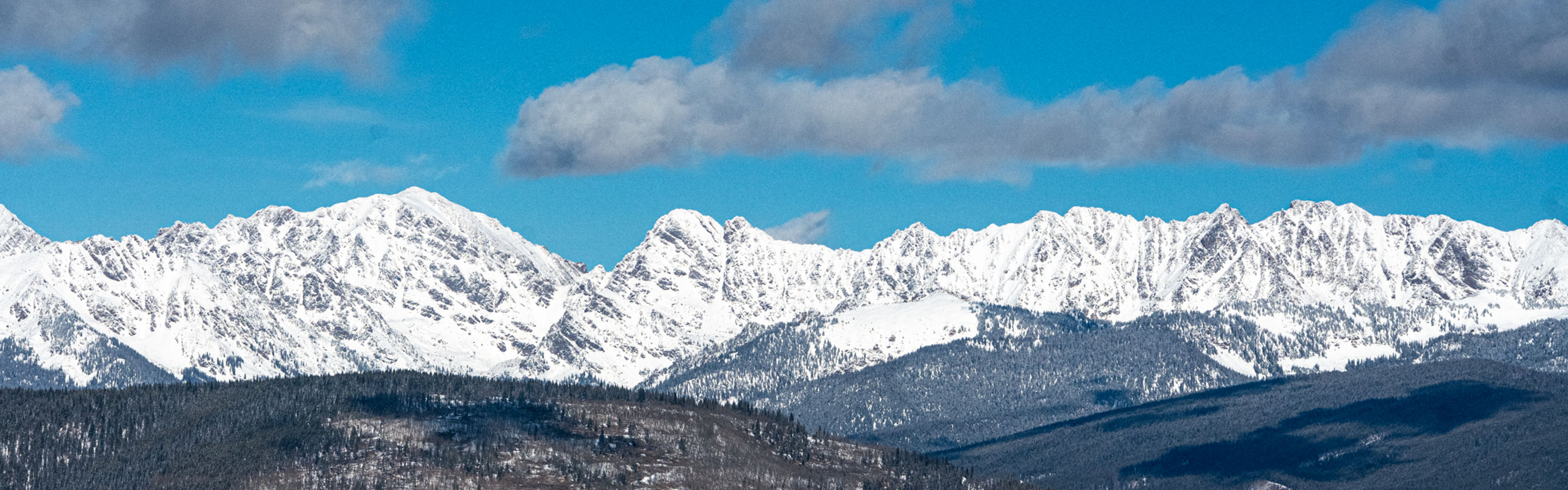 Panorama of Rocky Mountain Peaks