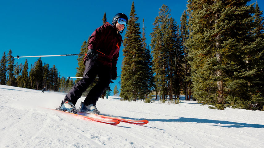 Man Carving Slopes at Beaver Creek