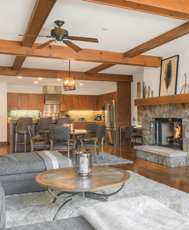 Interior of Unit 308 at Beaver Creek Snow Cloud Lodge