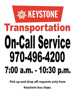 Keystone Summer Transportation On-Call Service Infographic 