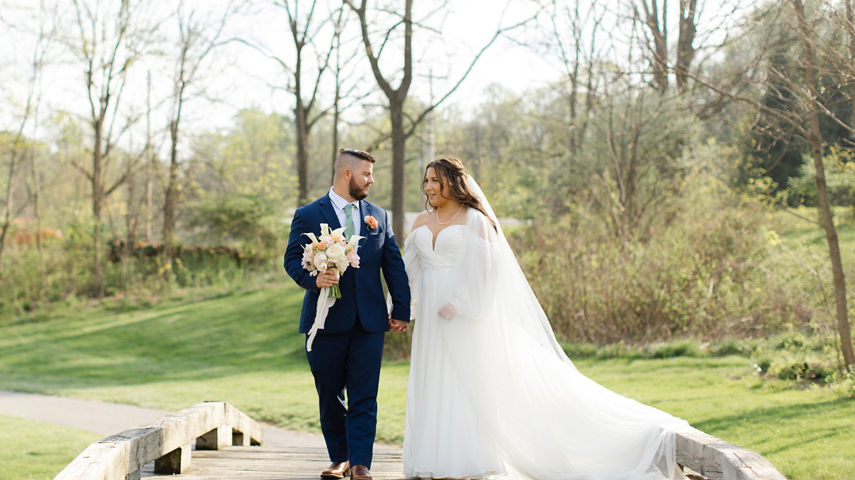 Summer Wedding Couples Portrait at Liberty