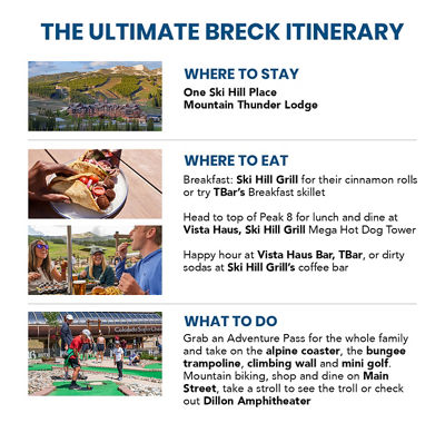 Perfect Breckenridge Summer Itinerary