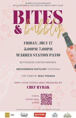 Keystone Bites & Bubbly Summer 2026 Event Promo