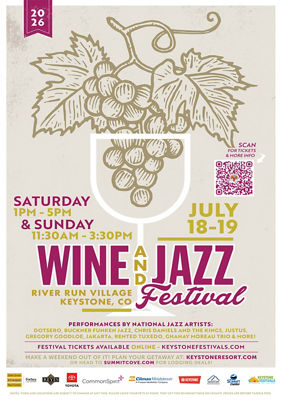 Keystone Wine & Jazz Festival Summer 2026 Event Promo