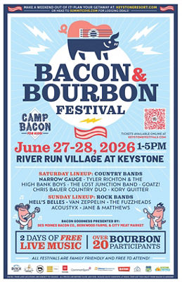 Keystone Bacon & Bourbon Festival Summer 2026 Event Promo