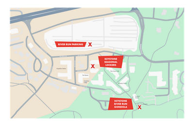 Keystone Seasonal Locker Rental Map