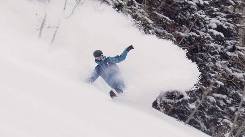 Shaun White Deep in Powder in Park City