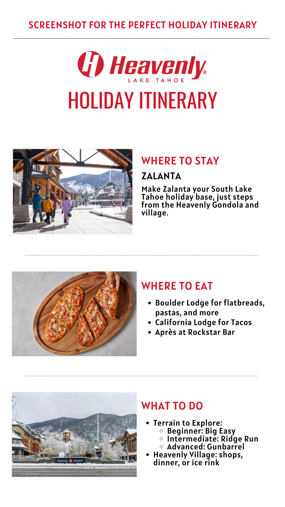 Heavenly Winter 2026-2027 Holiday Itinerary