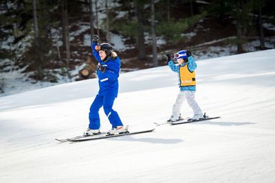 Children's Ski School in Afton Alps, MN.