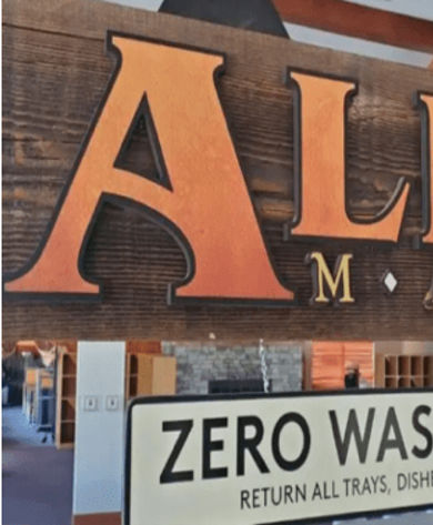 Alpine Market Sign at Liberty Mountain