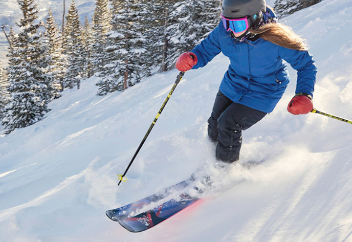 Snow messaging on the mountain in Breckenridge, CO.