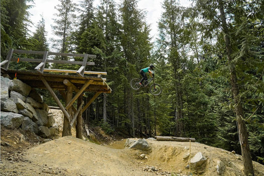 Stacey Oviatt on Dirt Merchant in Mountain Bike Park