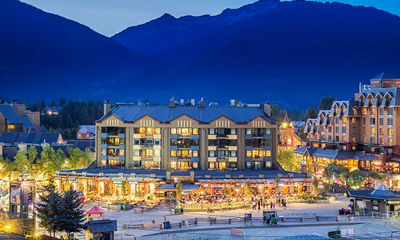 Carleton Lodge, Whistler Village, Skiers Plaza, summer