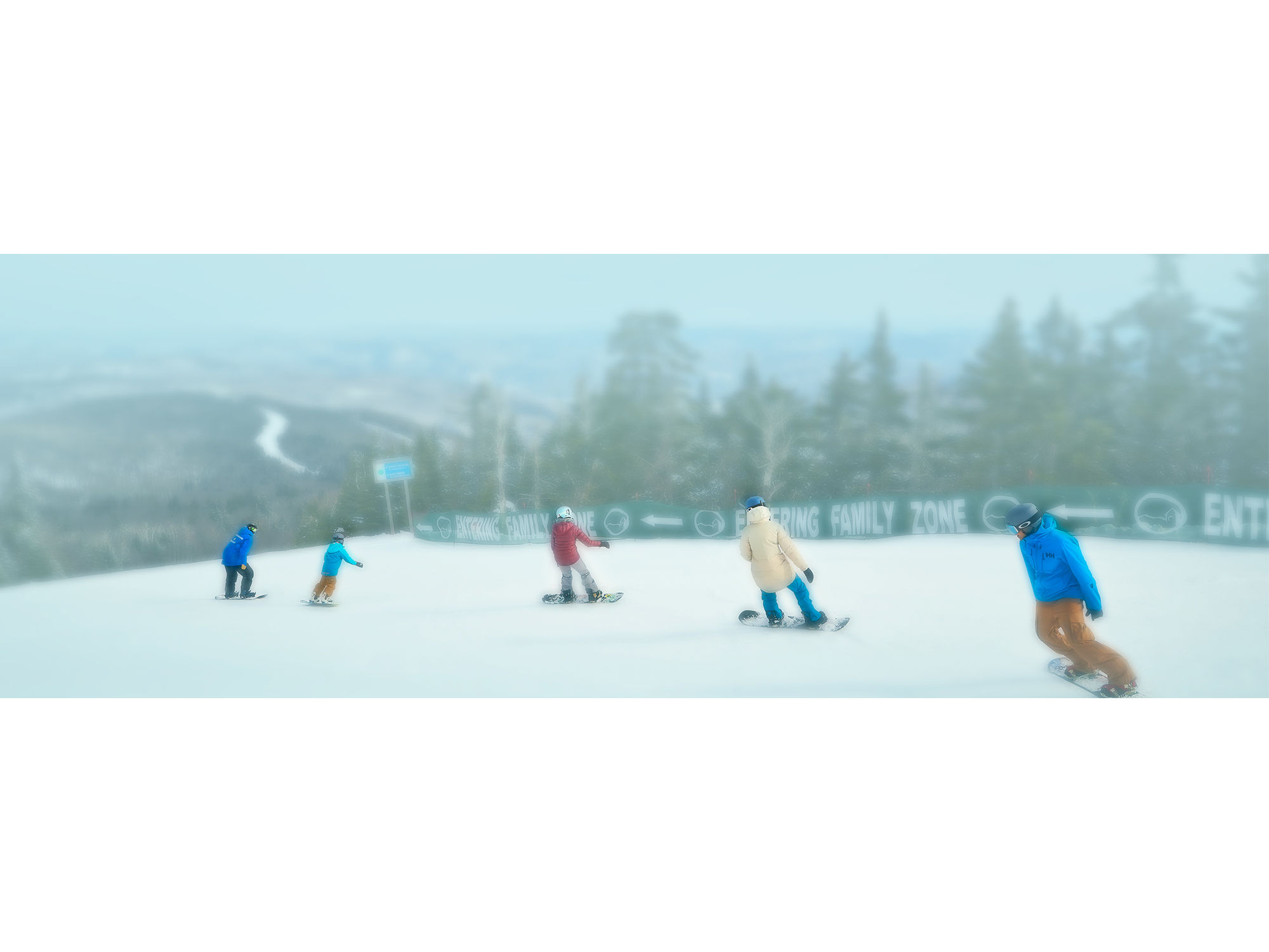 Family snowboard lesson