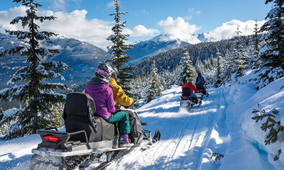 Snowmobile tour Whistler
