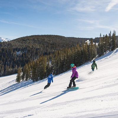 Adult Snowboard School at Vail, CO.