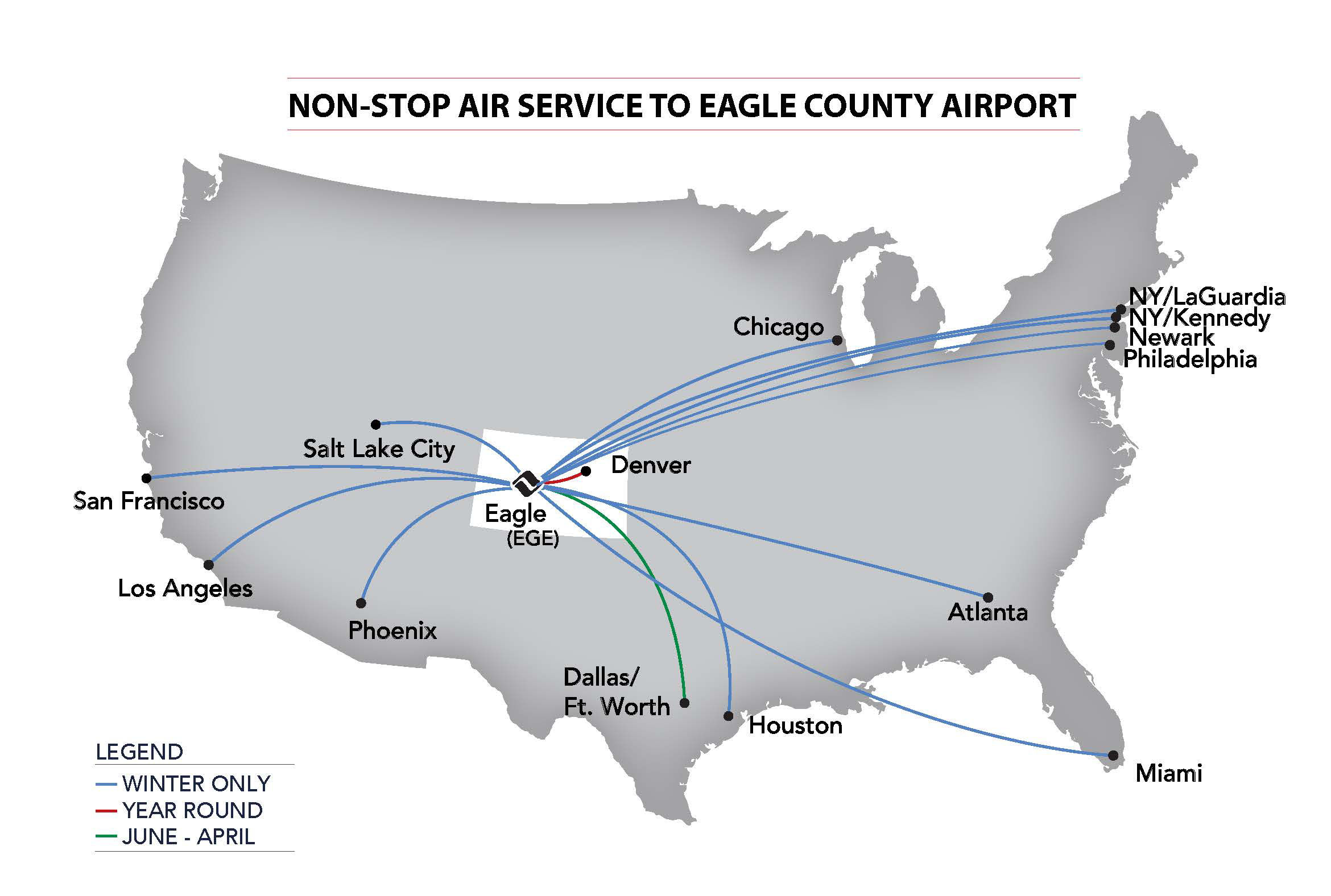 US airline map