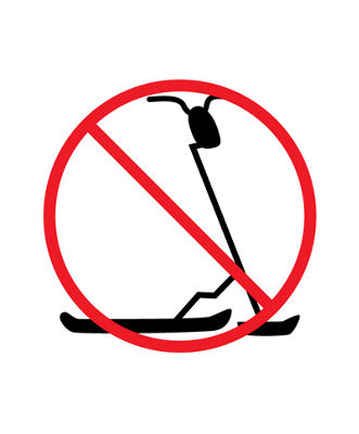 Vail snow scooter vector graphic