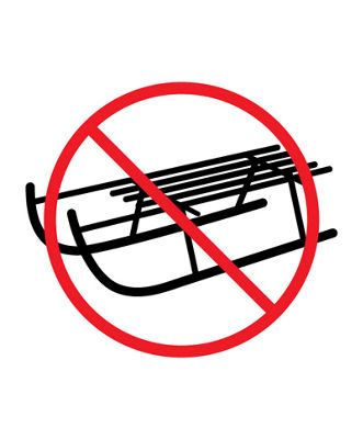 Vail toboggan vector graphic