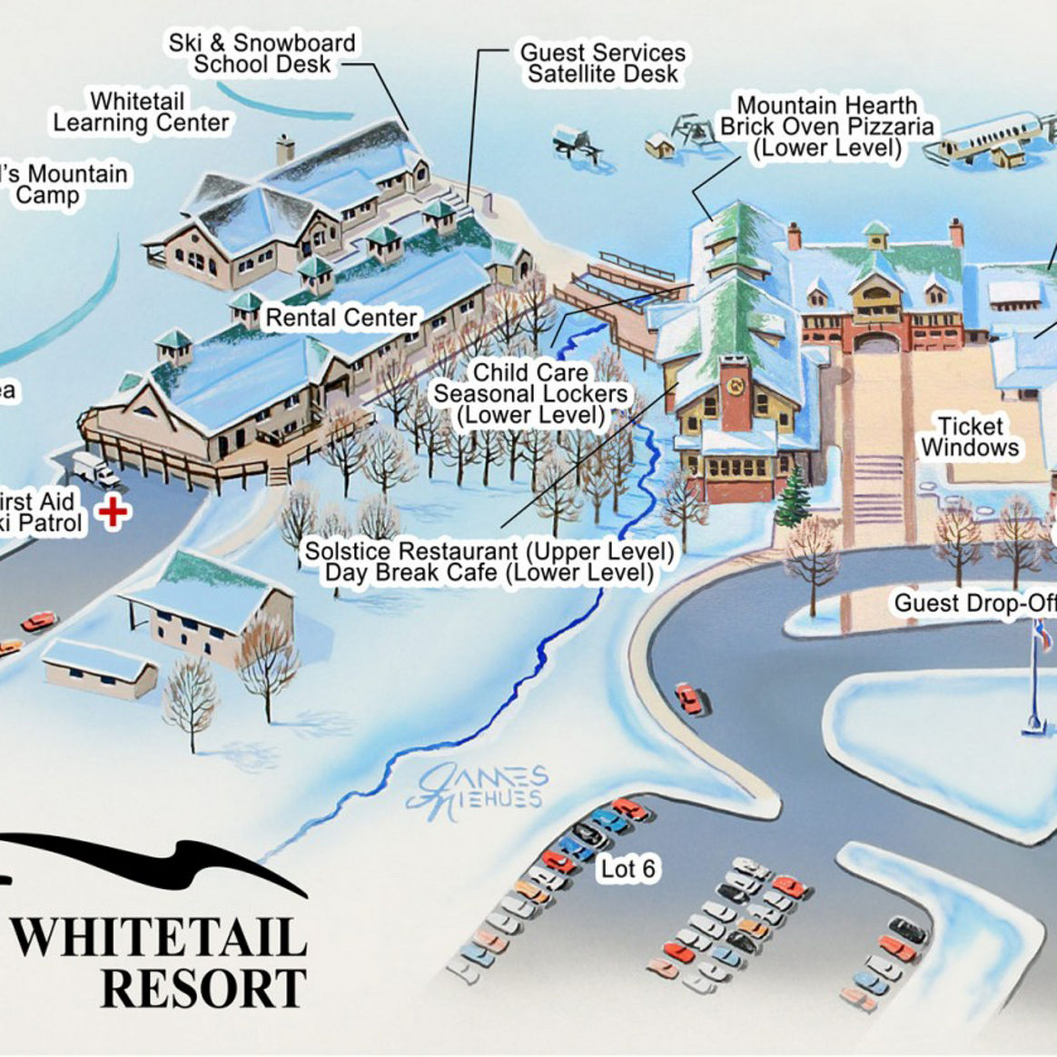 Whitetail Base Area Map