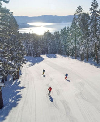 skiing in the west