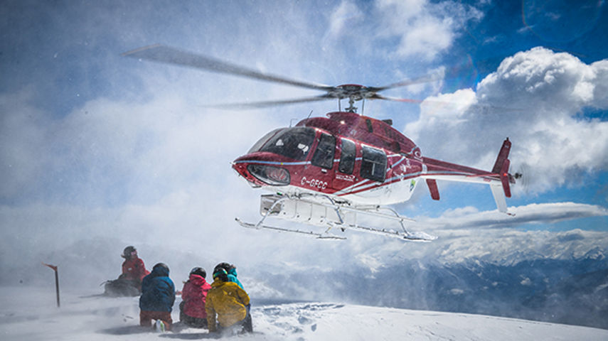 Helicopter coming in to land