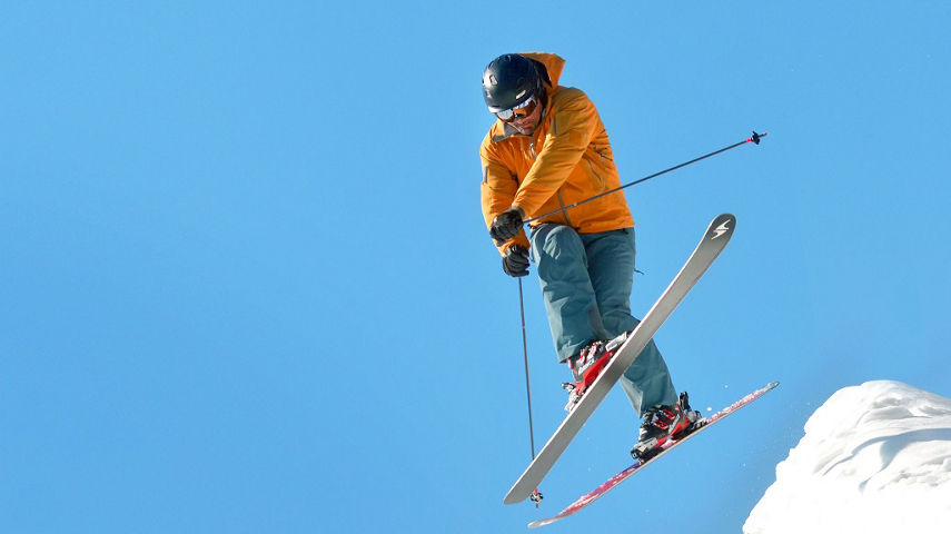 skier jumping