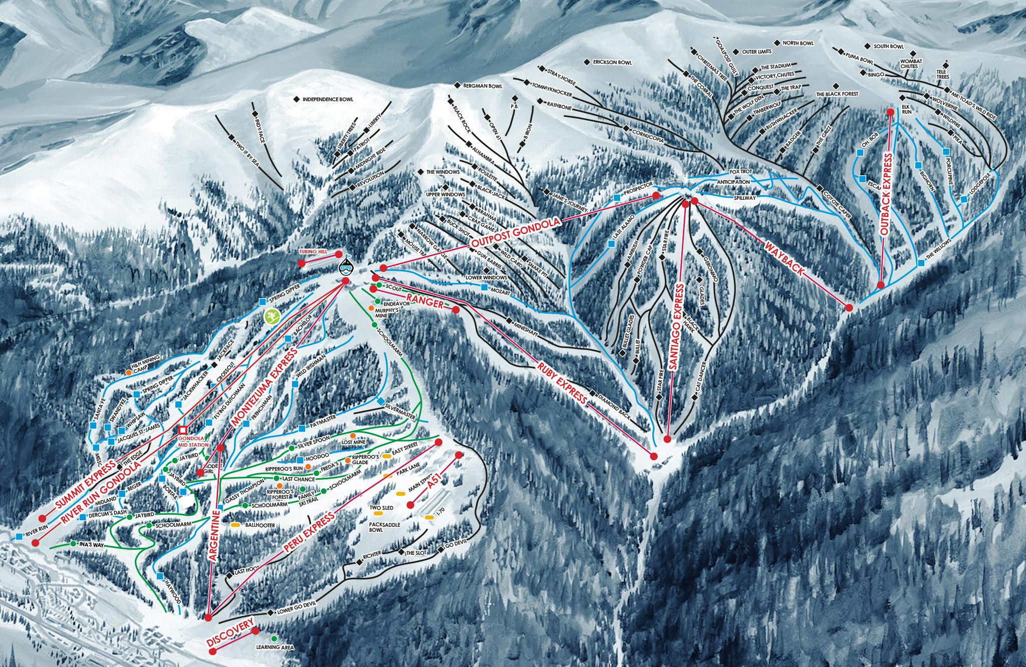 Keystone Trail Map  Keystone Ski Resort