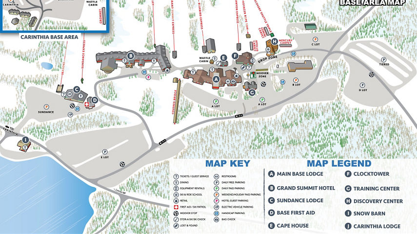 Mount Snow Base Area Map 2022
