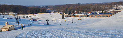 Morning Trail Grooming In Mt. Brighton, MI.