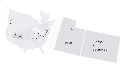 Rockies Regional Map